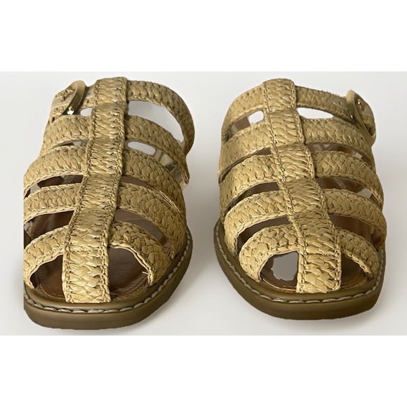 DV by Dolce Vita Fyona Fisherman Sandals Women Sz 8 Woven & Gold Buckle NWOB - Picture 4 of 12